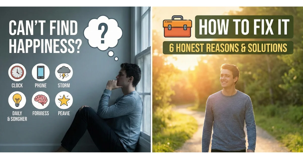 Can’t Find Happiness